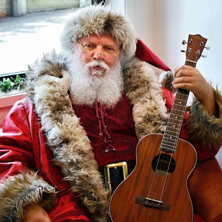 Santa with his Ukulele