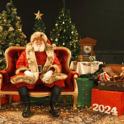 santa claus in his grotto 2024